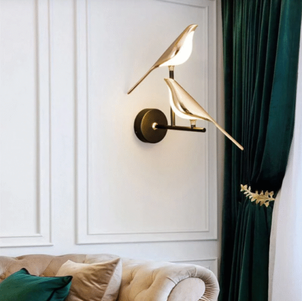 LED Double Bird Wall Light - Image 4