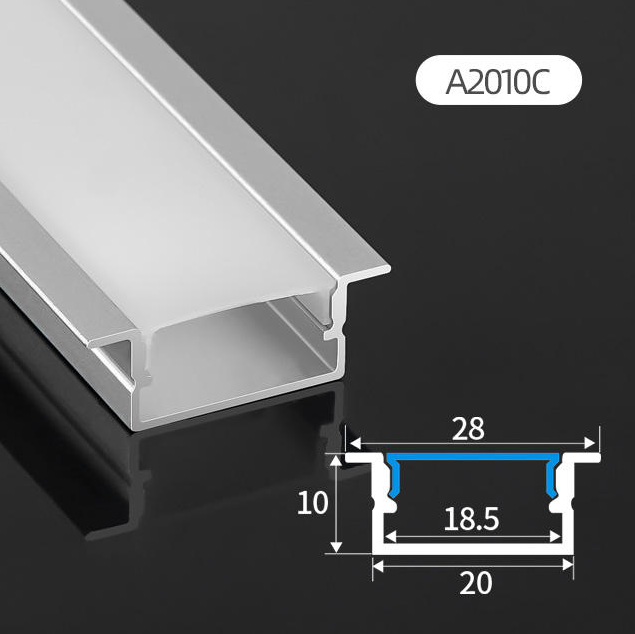 TWILIXO 20 x 10mm Recessed Aluminium Profile Light Channel - Image 5