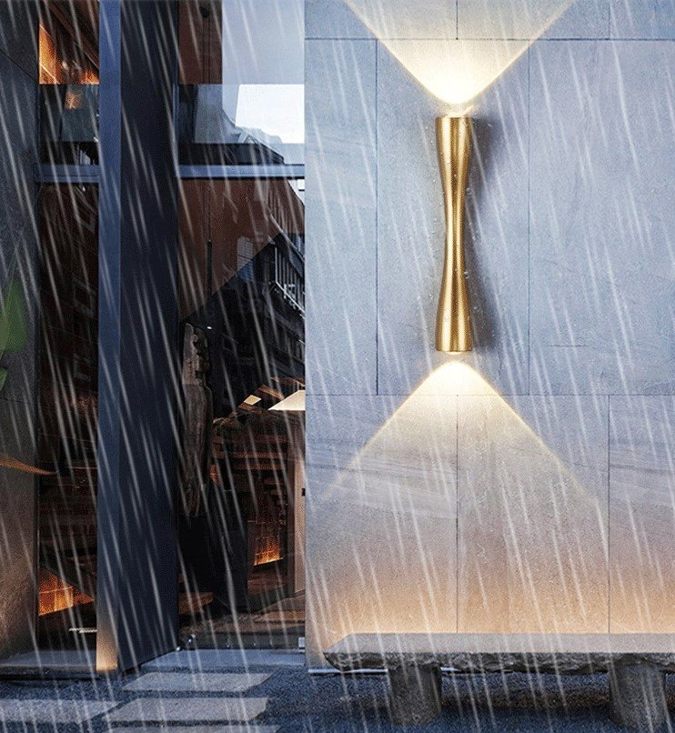 TWILIXO 6 WATT OUTDOOR GOLD LADY FIGURE FACADE WALL LIGHT - Image 8