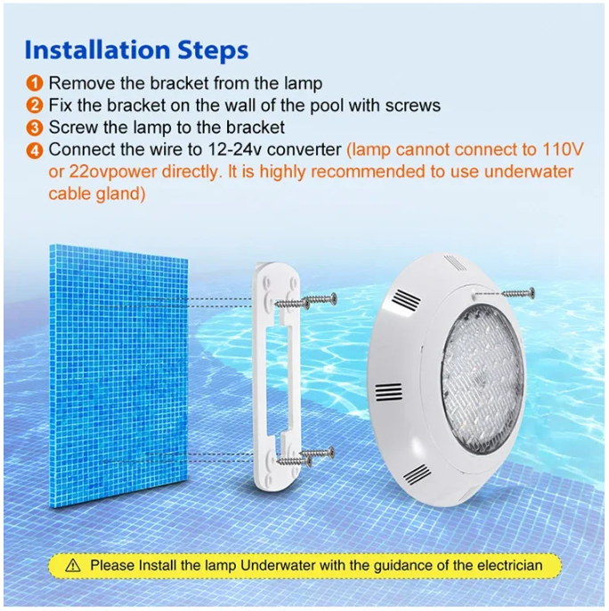 TWILIXO 24 Watt Pool LED Light - IP68 Rated - Image 8