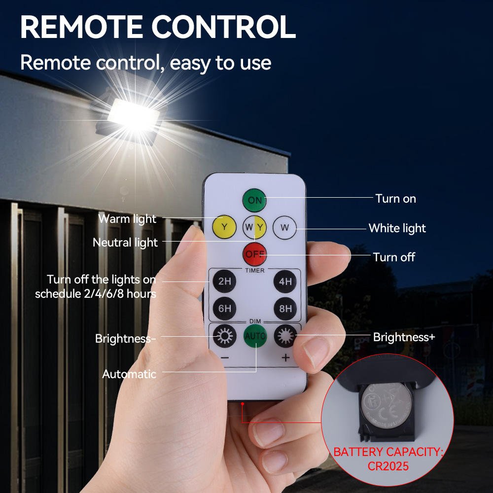 TWILIXO Solar Flood Light – Outdoor Waterproof LED Security Light - Image 20